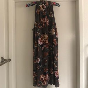 VICI High Neck Floral Swing Dress